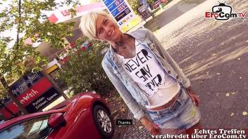 blonde short hair german tattoo milf have EroCom Date in public pick up for Sexdate